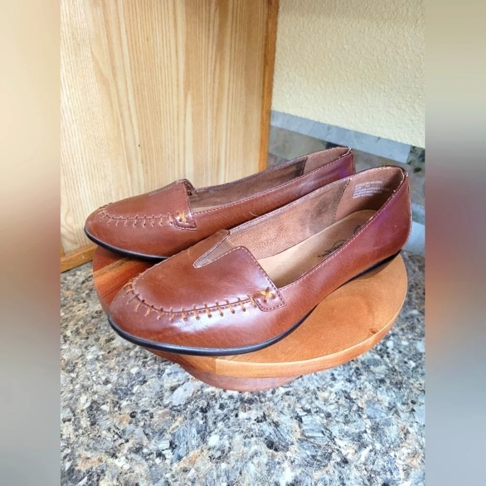 New Brown Leather Loafers